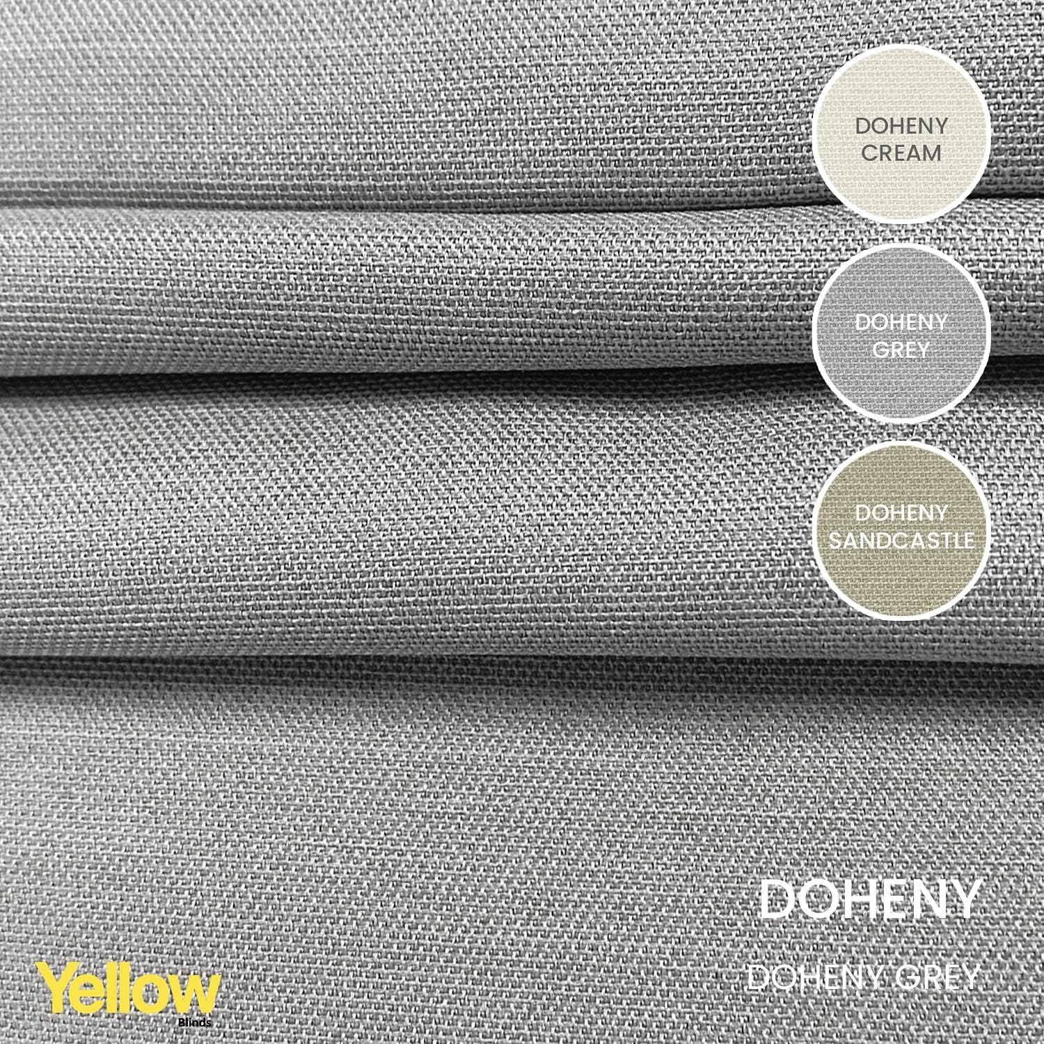 Doheny Platinum – Persianas romanas sin cordones para ventanas, tela de lino 100 % opacas, tratamiento para persianas de ventana, bloqueo UV,