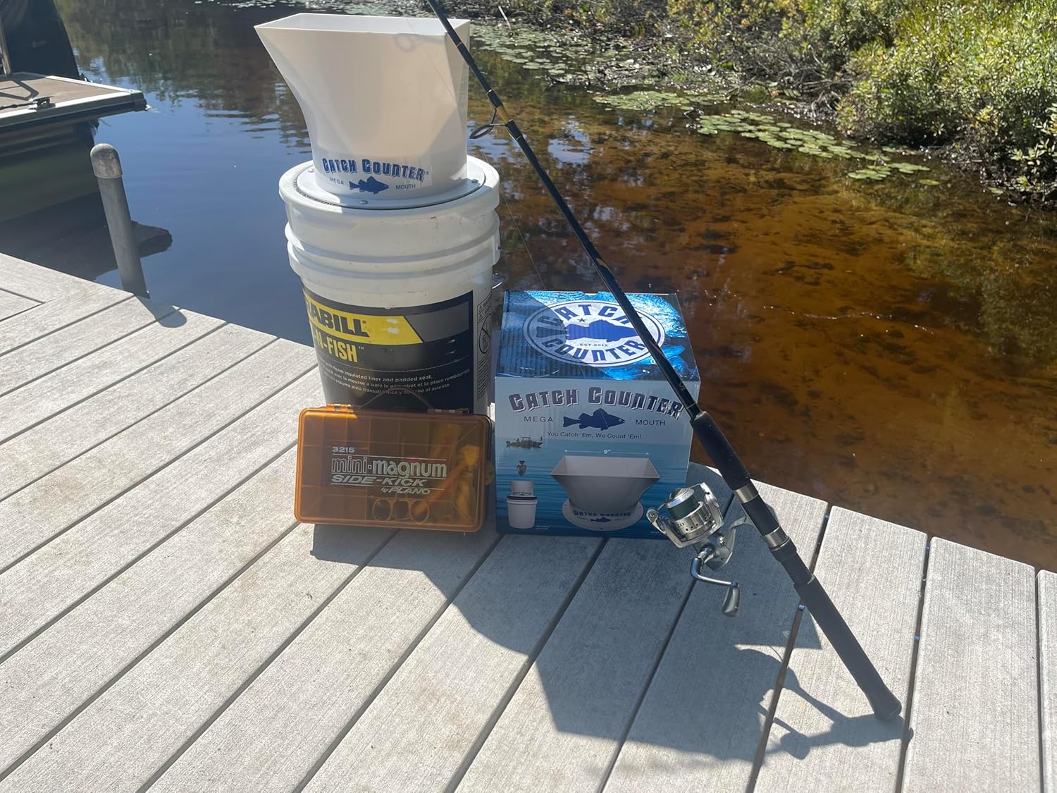 CatchCounter – Contador de captura de peces, boca mega para peces de pan a grandes crappies – Cualquier pez que se ajuste
