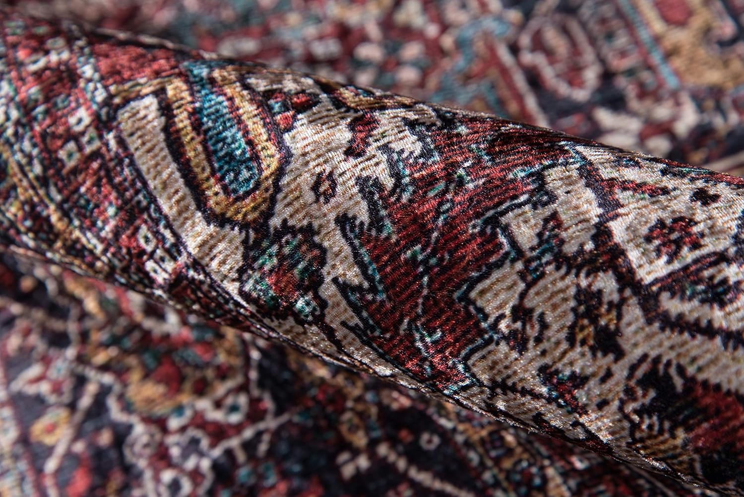 Momeni Alfombra Karachi, 2 x 3 pies, color borgoña