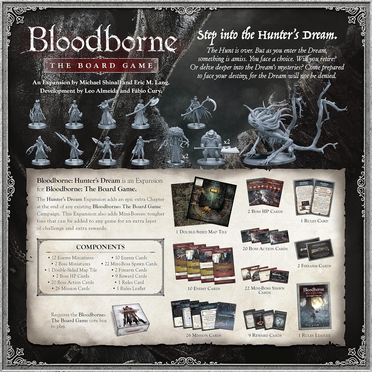 CMON Bloodborne The Board Game Hunter’s Dream Expansion  Juego de estrategia  Juego de terror  Juego cooperativo para adultos y adolescentes  A