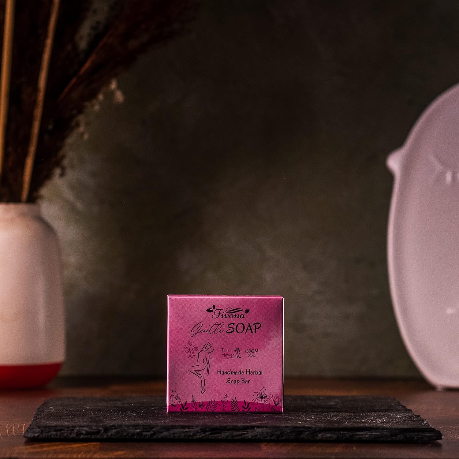 FIVONA Yoni – Juego de 3 barras de jabón a base de hierbas para un lavado íntimo femenino suave y todo el cuerpo, totalmente natural, hecho a mano,