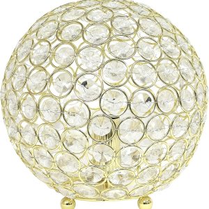 Diseños elipse elegantes, lámpara de mesa de lentejuelas de cristal, de 20 cm (8 pulgadas). Diseños elipse elegantes, lámpara de mesa de lentejuelas de cristal, de 20 cm (8 pulgadas).