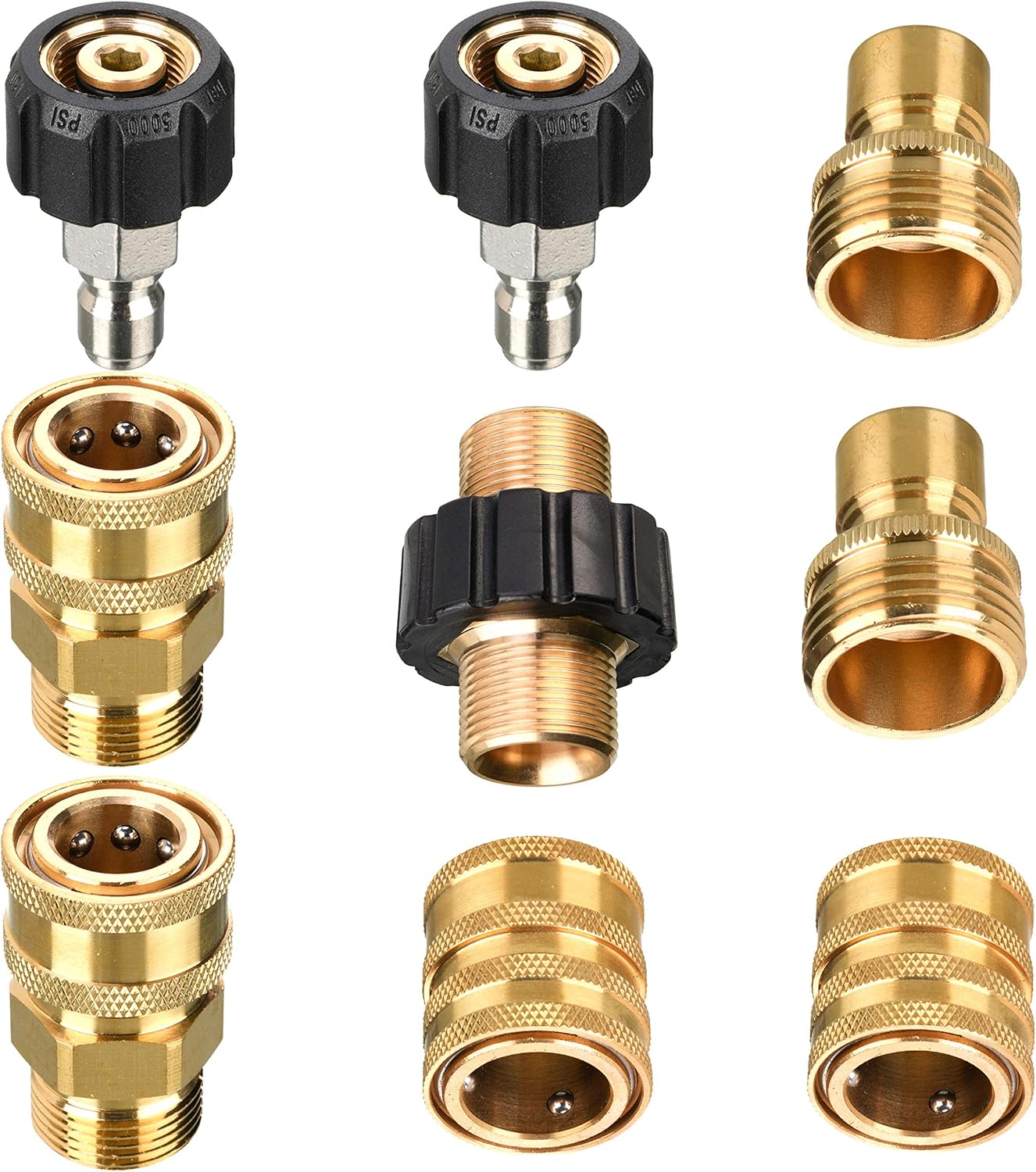 Tool Daily Cañón de espuma, lanzador de espuma ajustable, juego de adaptadores para lavadora a presión, conexión rápida M22 a 38 pulgadas