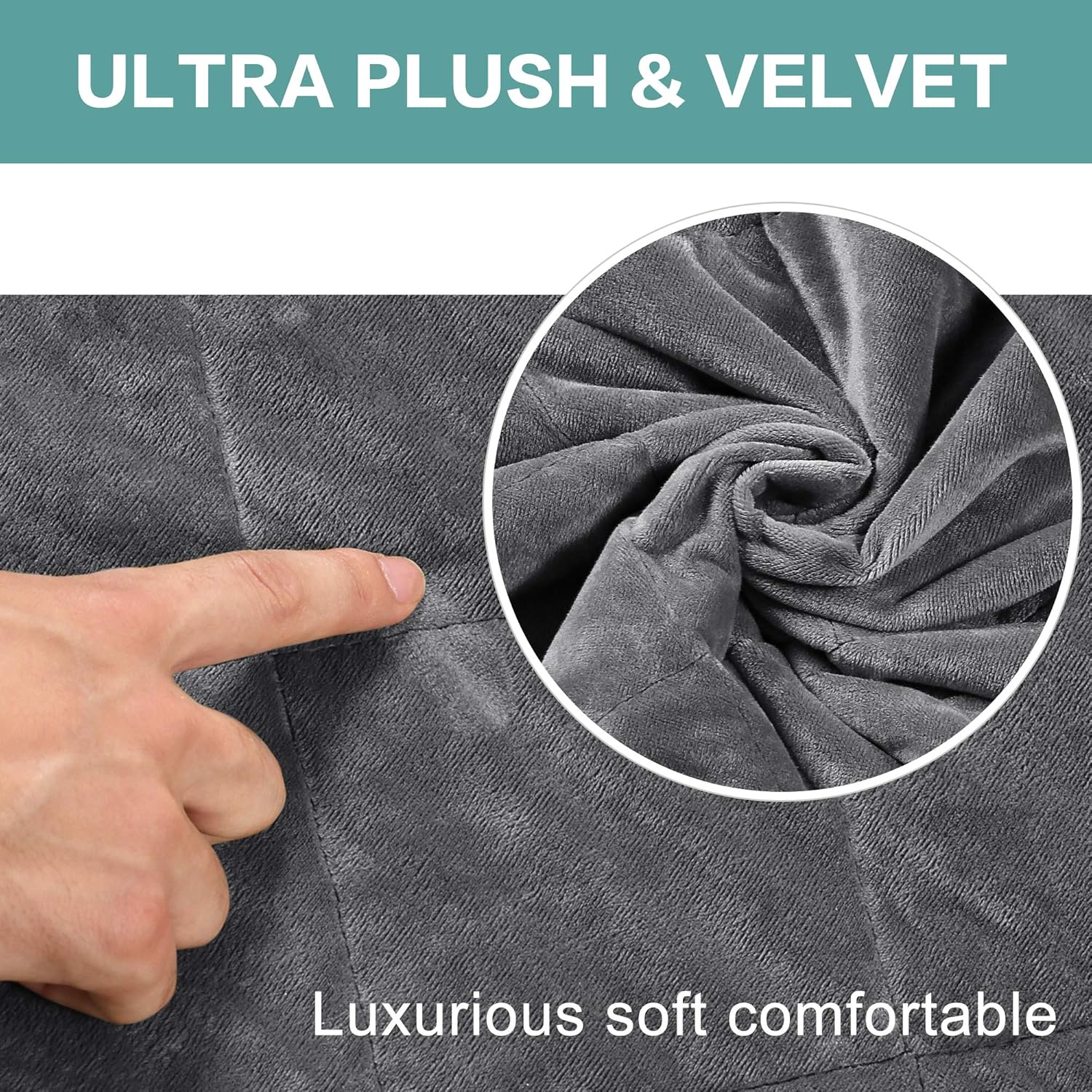 Turquoize – Funda de sofá reclinable de terciopelo, para sofá acolchado y reclinable con 3 cojines, resistente al deslizamiento, con correas, ancho