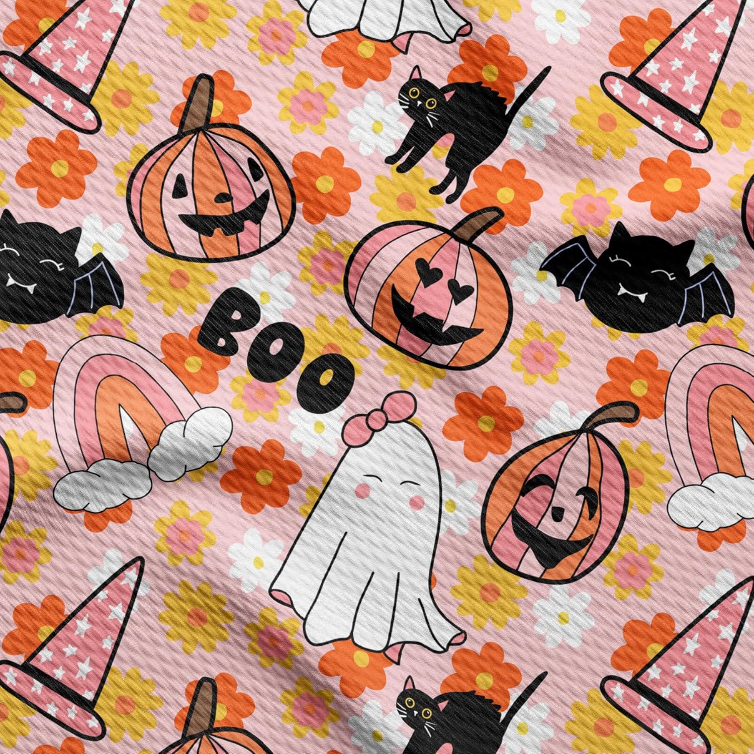 The Yard – Tela texturizada con textura de bala de calabaza para otoño y Halloween, Liverpool, tela de punto grueso de 1 yarda para coser ropa con