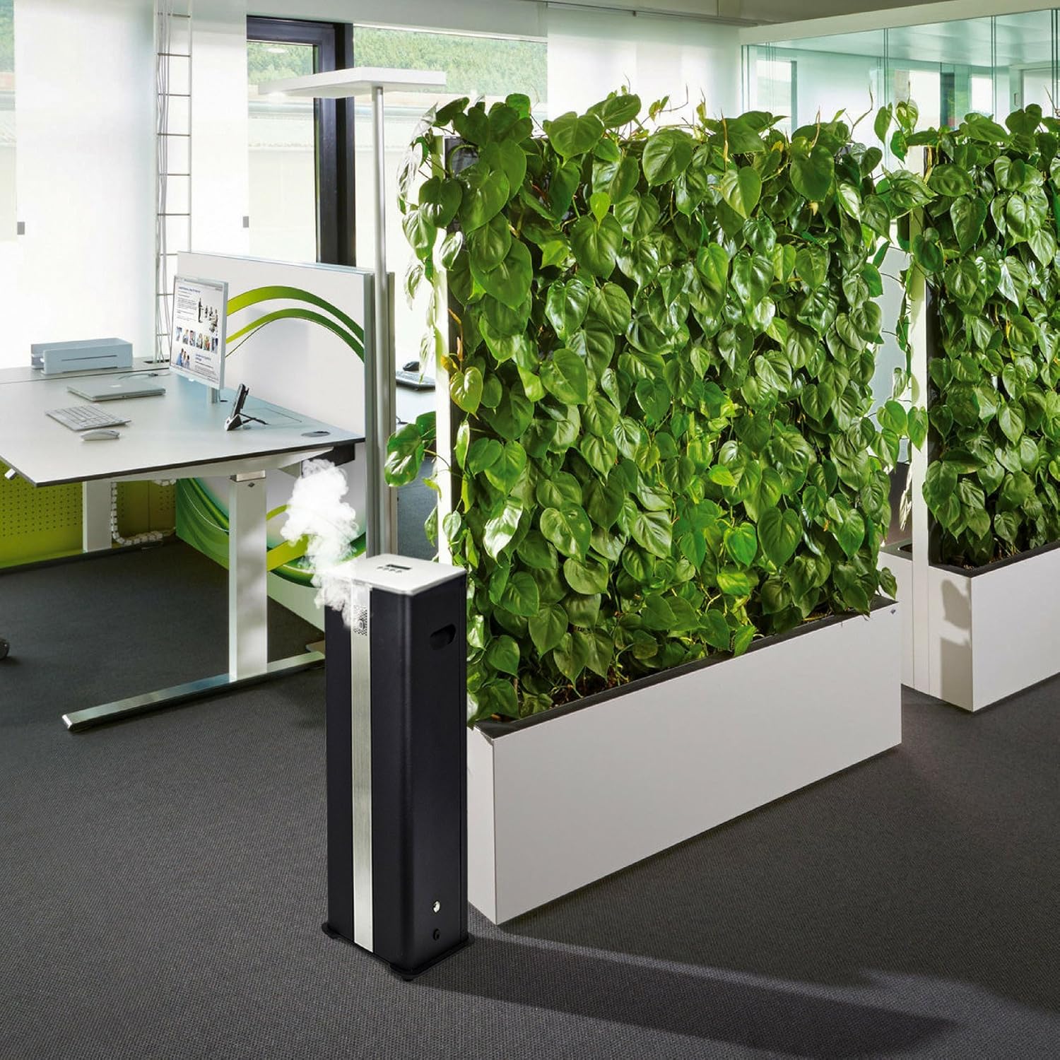 Difusor de aroma inteligente grande para habitaciones de tamaño medio, diseño elegante, sistema de nebulización de alta capacidad, sin agua,