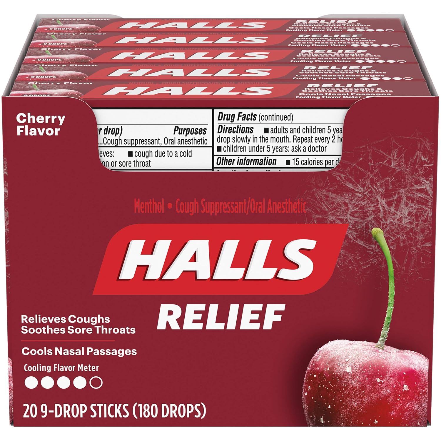 Caramelos para la tos Halls (Paquete de 20).