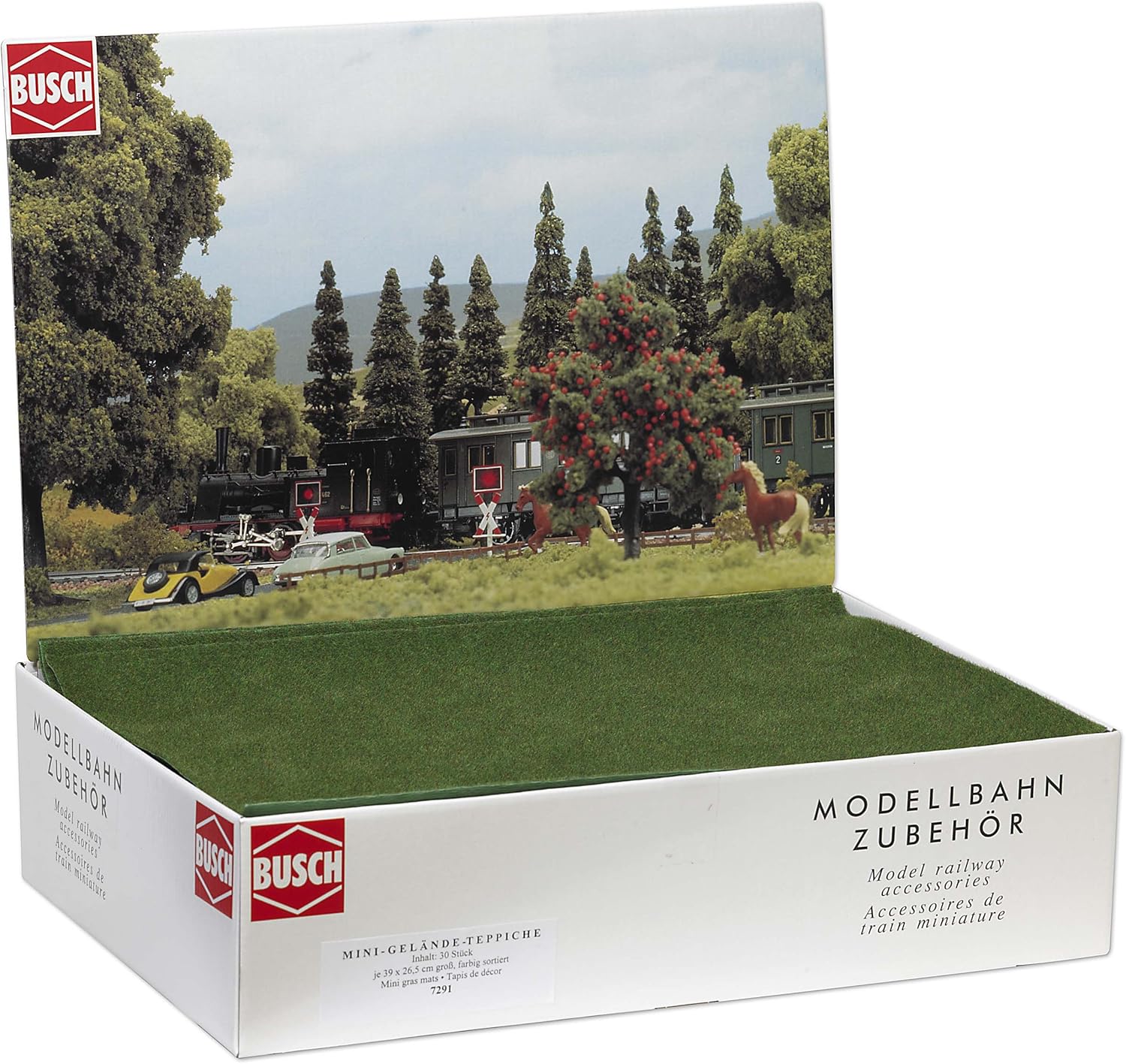Busch 7291 Mini Grass Mats 30HO Scenery Scale Model Scenery