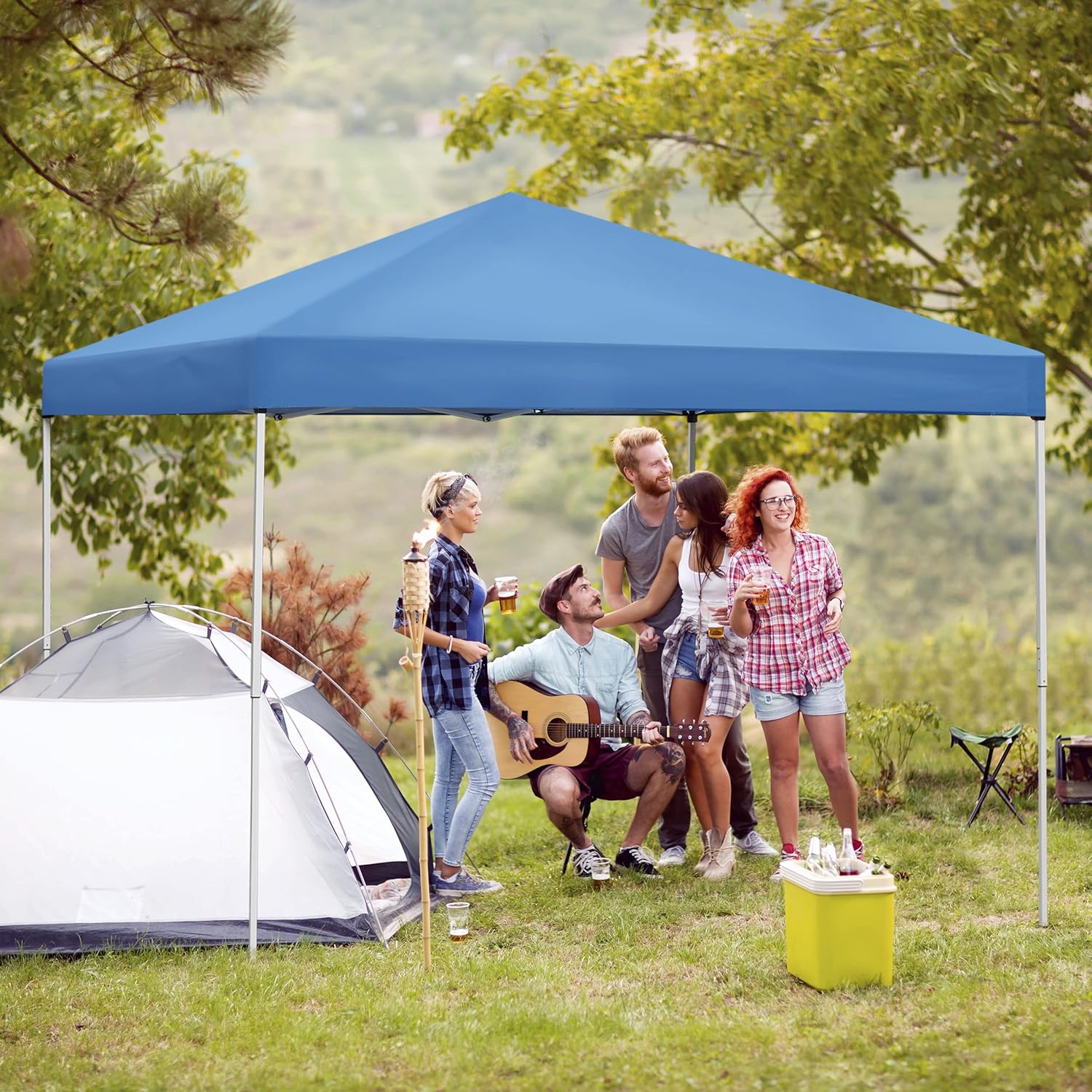 ZENY Tienda de campaña desplegable portátil de 10 x 10 pies para exteriores, para fiestas, camping, patio, gazobo, refugio instantáneo, playa,