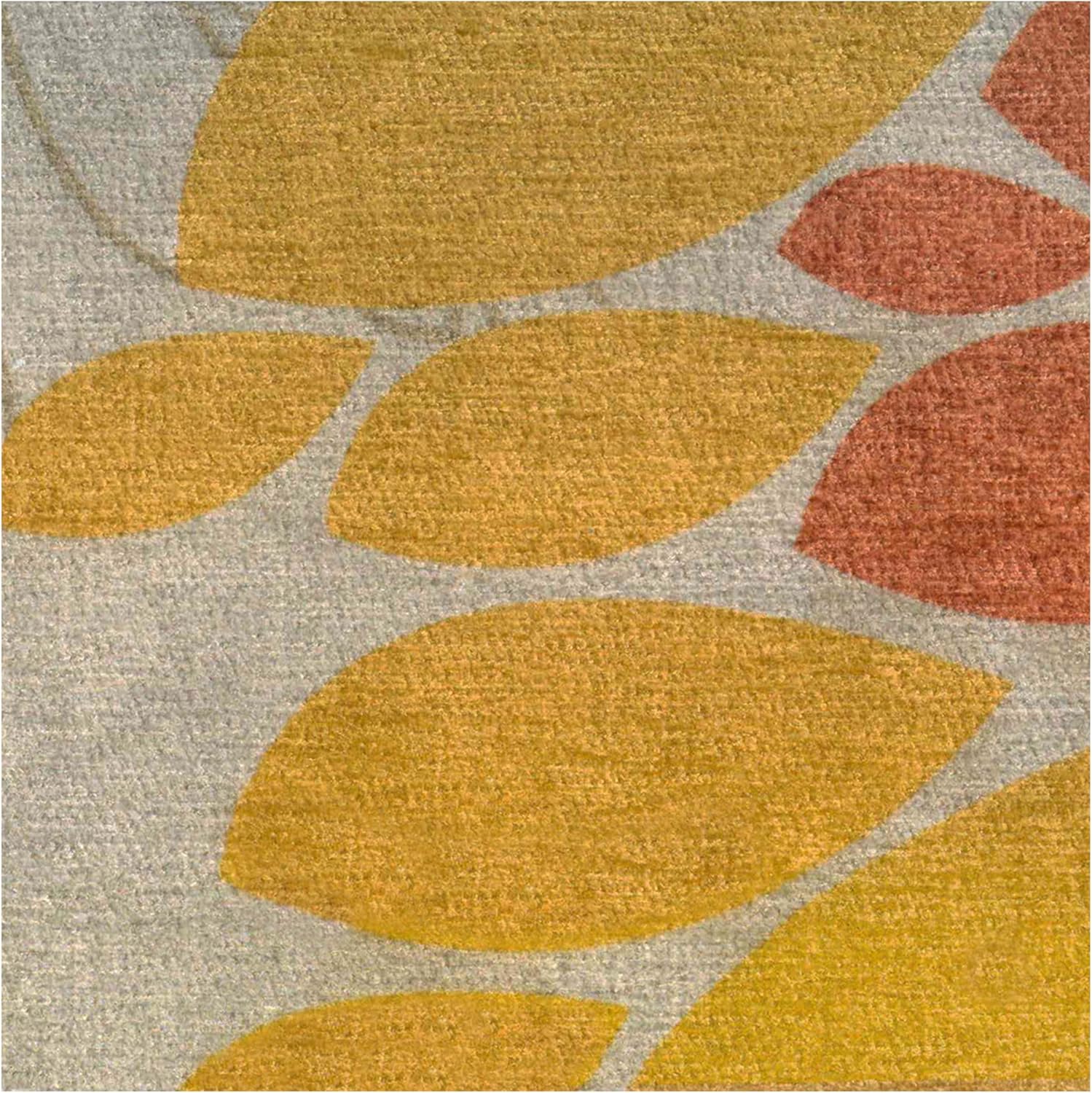 Ruggable Alfombra lavable con medallón floral, perfecta para sala de estar, dormitorio, cocina, apta para mascotas y niños, no tóxica, resistente a