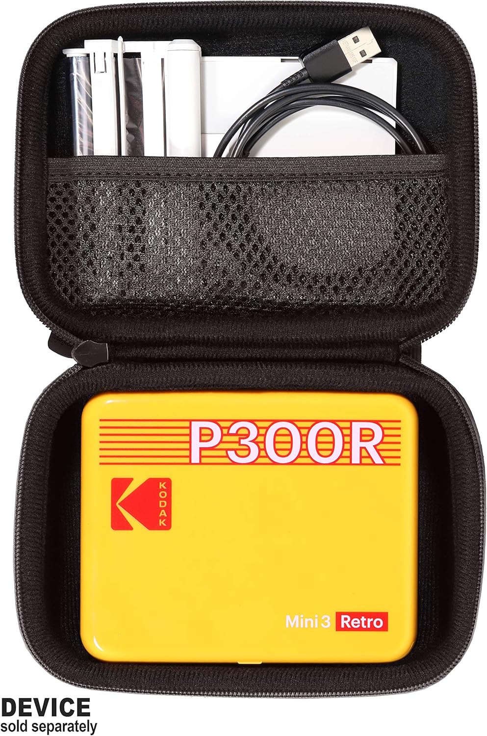 CaseSack Funda para Kodak Mini 3 Retro, Mini Shot 3 Retro 2 en 1, Zink Kodak Step Printer, totalmente nuevo Mini 3 Square