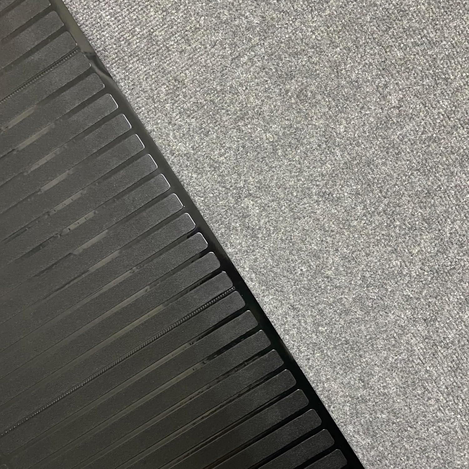 Floor Protector Collection – Alfombra protectora personalizable para interiores, impermeable, antideslizante, con diseño negro, para entrada, patio,