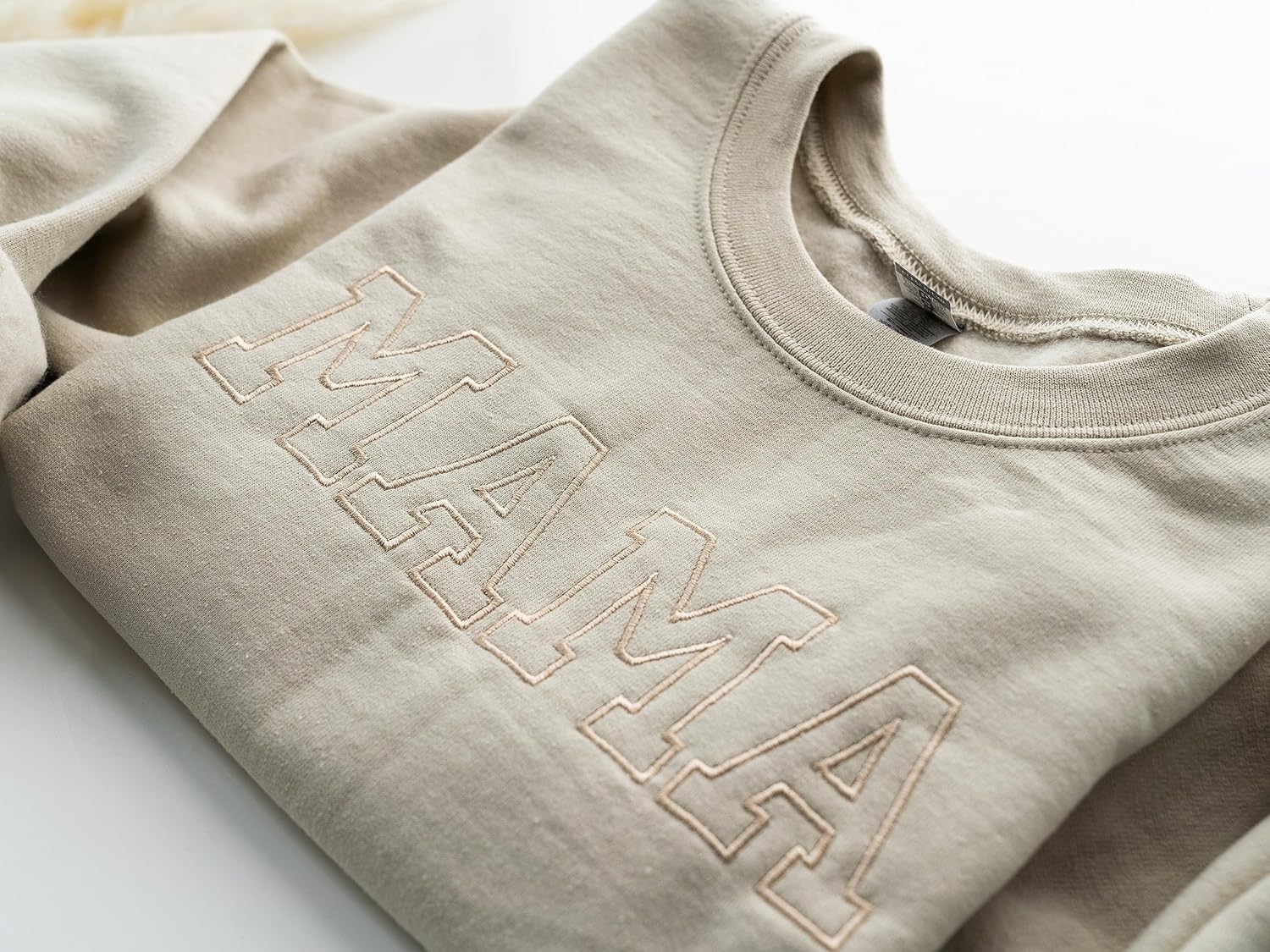 Up2ournecksinfabric – Embroidered – Mama Sweatshirt – Embroidery Mom Sweatshirt – Mother’s Day Gift – Custom Mother’s Day Gift – Gift For Wife – Mom