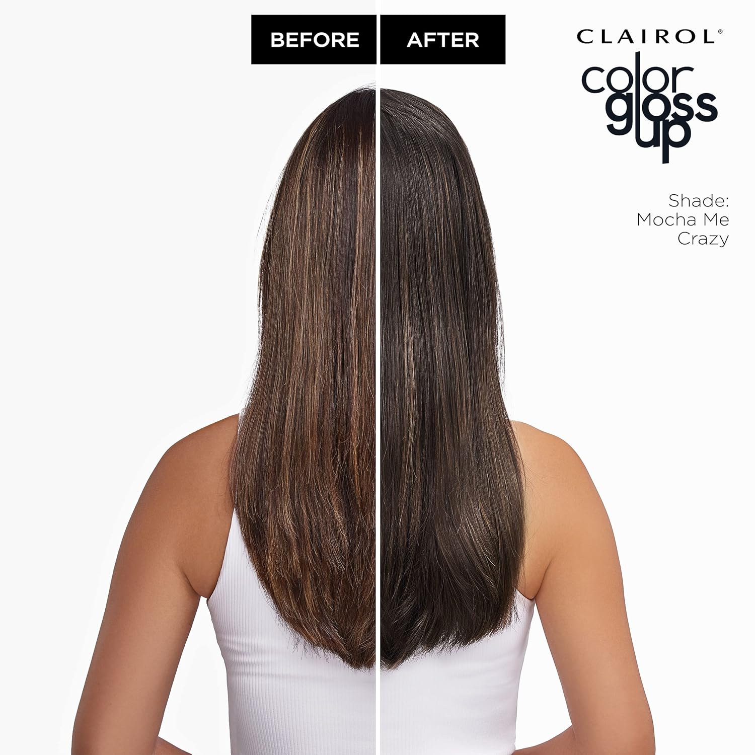 Clairol Color Gloss Up – Tinte temporal para el cabello, color Mocha Me Crazy para el cabello, paquete de 1 unidad