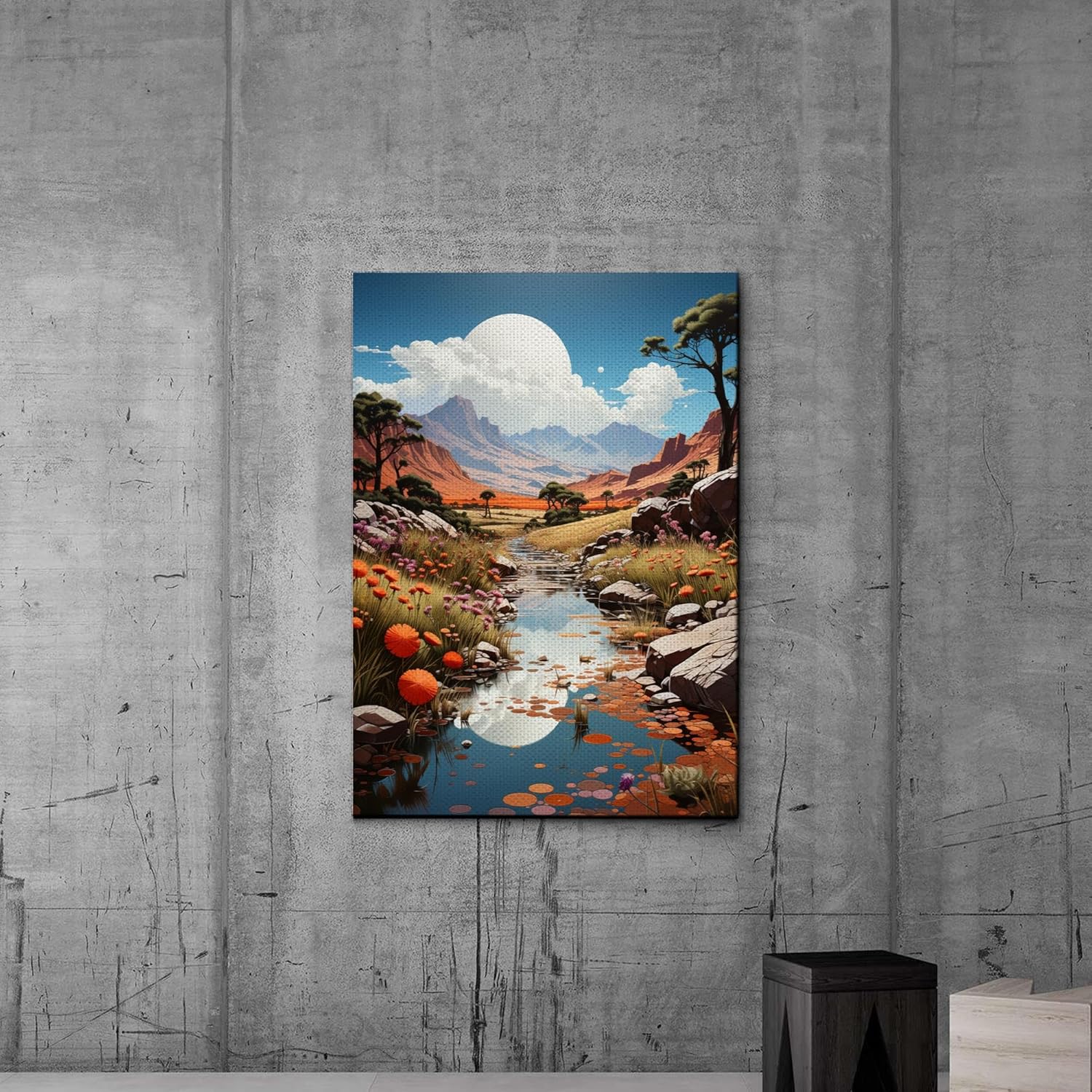 Red Mesa, Archival Print of Landscape Prints of Red Mountain in Mesa, Arizona, Wall Art, Art Print