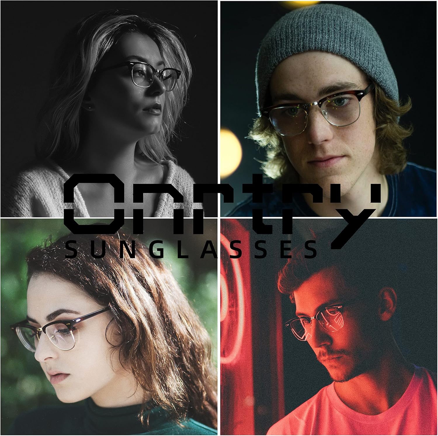 Lentes de bloqueo de luz azul para mujeres y hombres, clásicos, semi sin montura, falsos nerd anti rayos azules para computadora