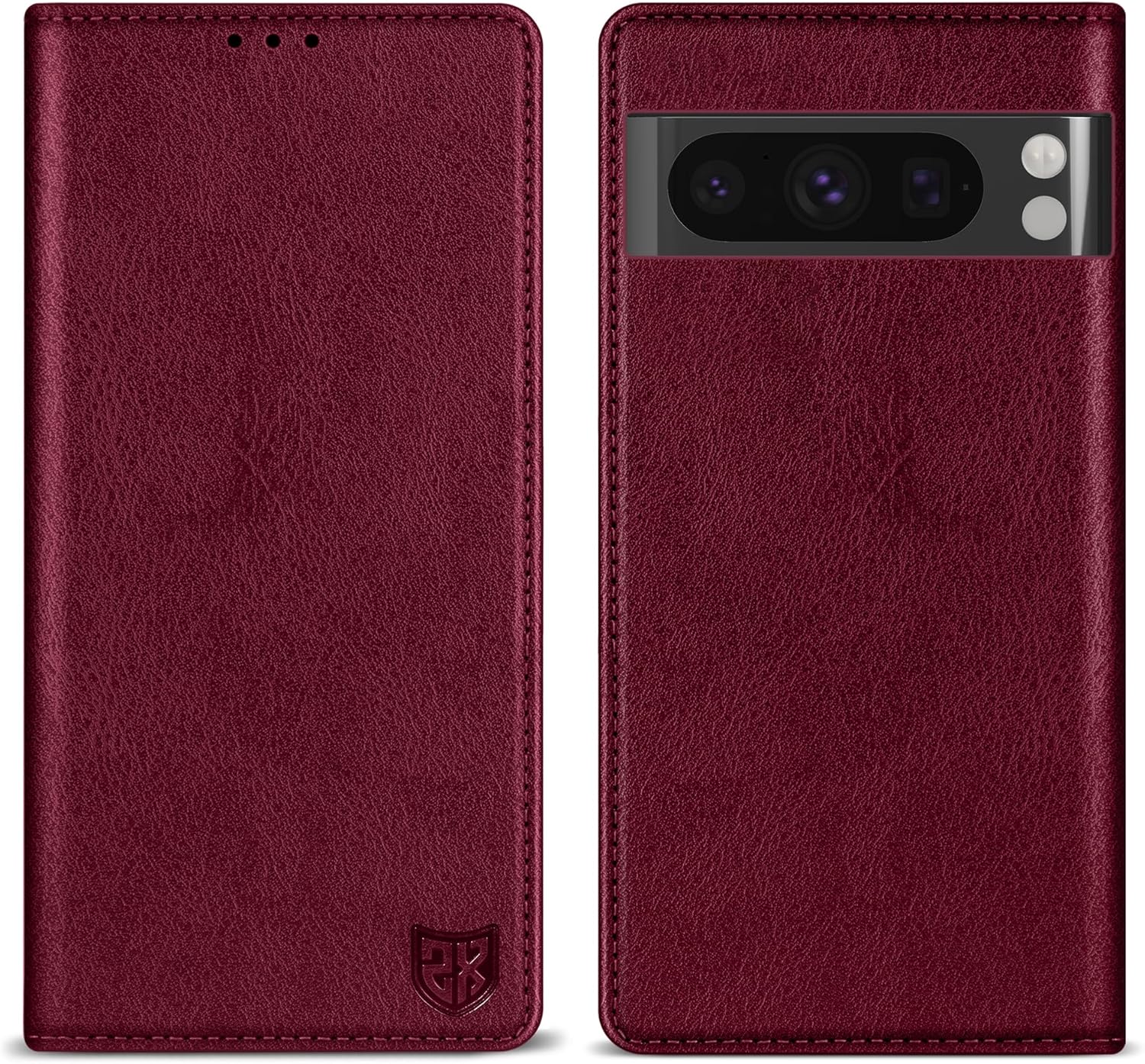 ZZXX Funda tipo cartera para Google Pixel 8 Pro con bloqueo RFID, soporte de ranura para tarjetas, funda protectora de cuero magnético fuerte