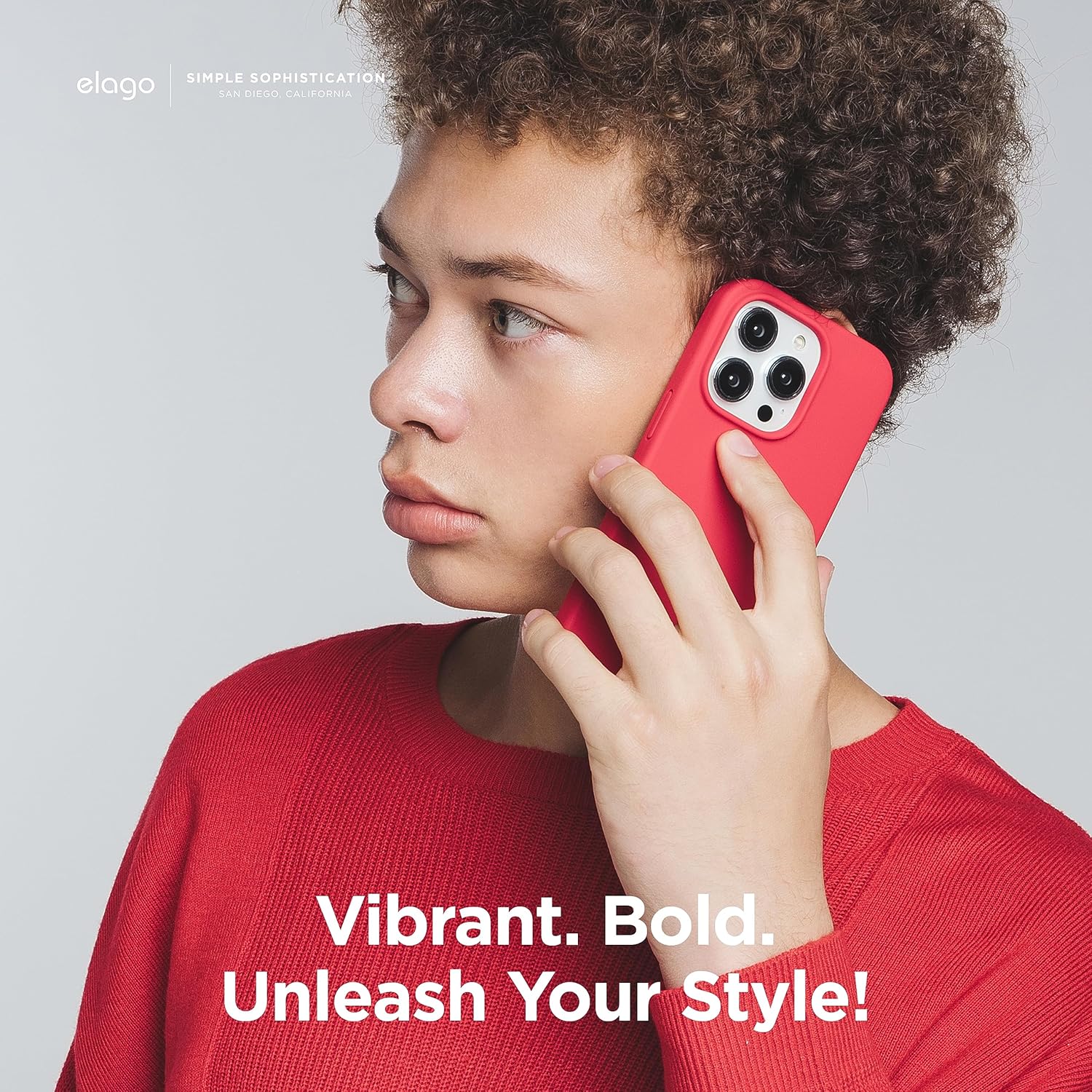 elago Compatible con iPhone 15 Pro Max, funda de silicona líquida, funda protectora de cuerpo completo, a prueba de golpes, funda delgada para