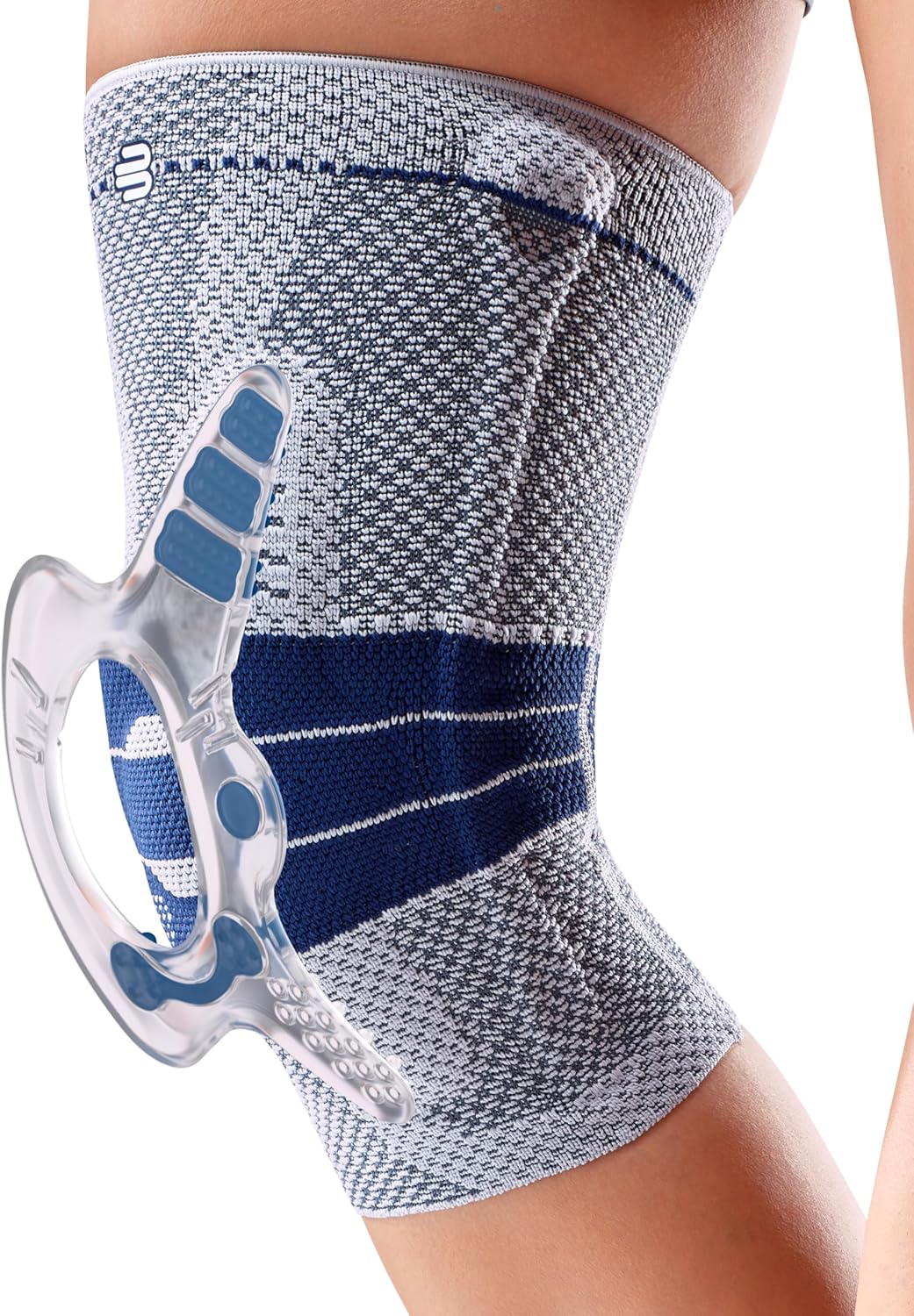 Bauerfeind GenuTrain – Rodillera derecha A3  Rodillera de compresión de punto transpirable para aliviar el dolor y la hinchazón de osteoartritis,