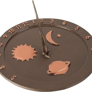 Reloj de sol celestial, 10.5 pulgadas, cobre antiguo Reloj de sol celestial, 10.5 pulgadas, cobre antiguo