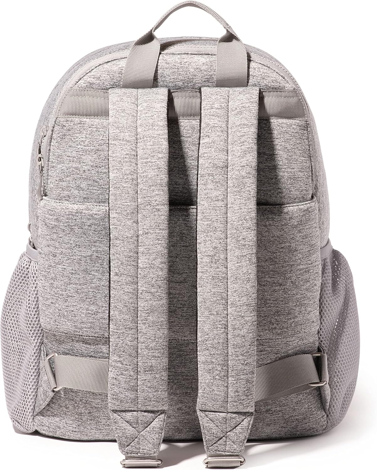 Baggallini Mochila para laptop On The Go para mujer, Neopreno gris jaspeado