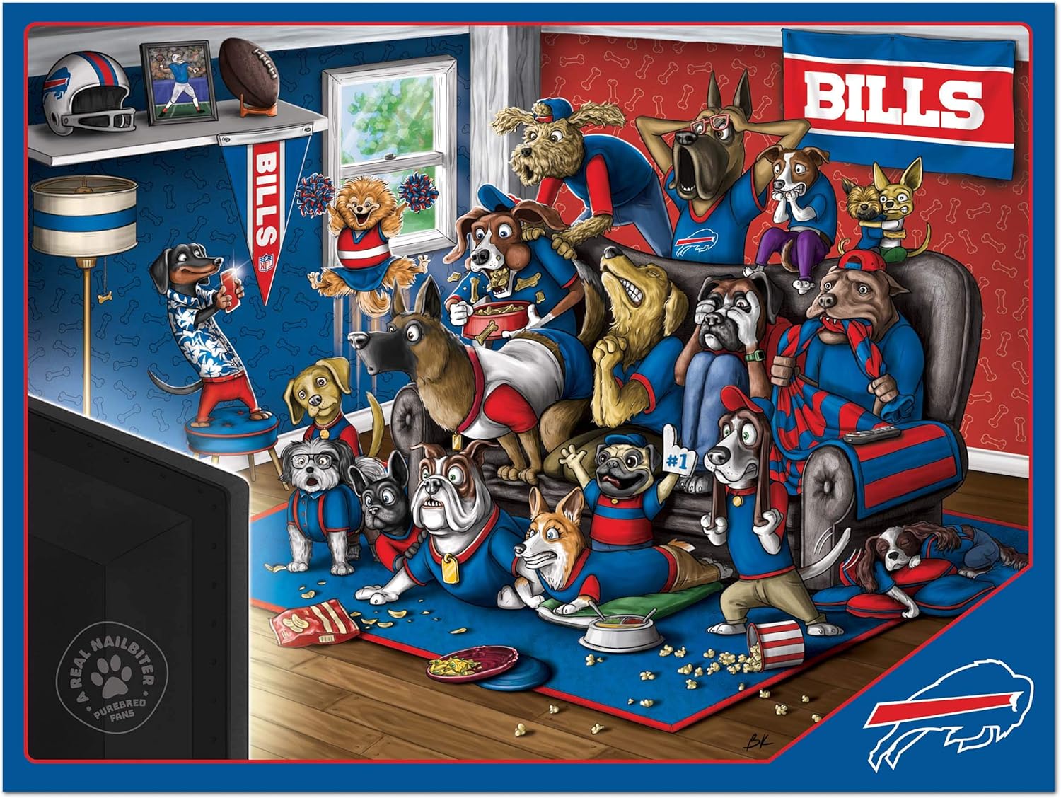 YouTheFan NFL Purebred Fans – Rompecabezas de 500 piezas, un verdadero clavador