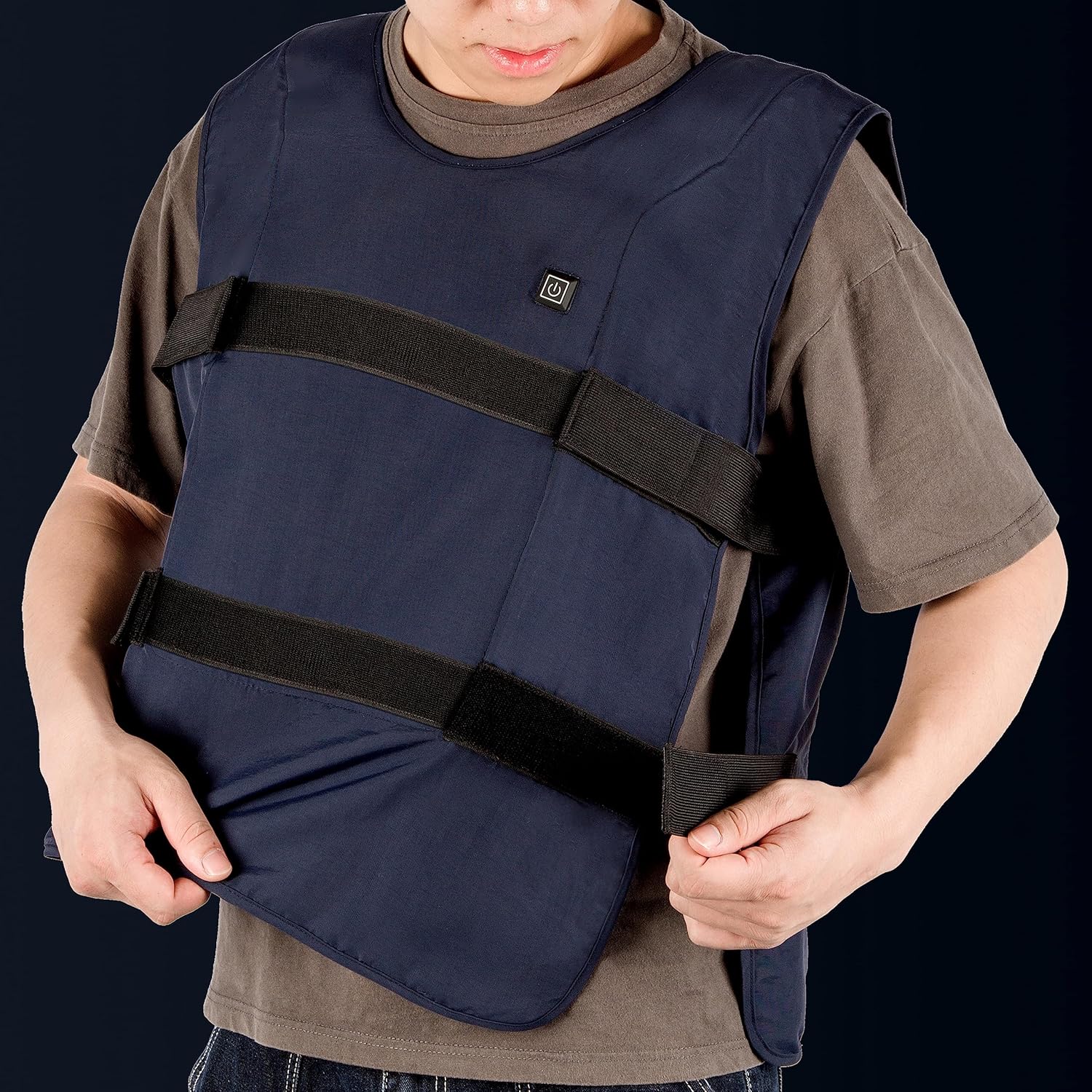 7117 Cooling Vest for Men Women,Ice Water Circulating Cooling Vest,Summer Cooling Vest,Adjustable,With Portable Power Supply