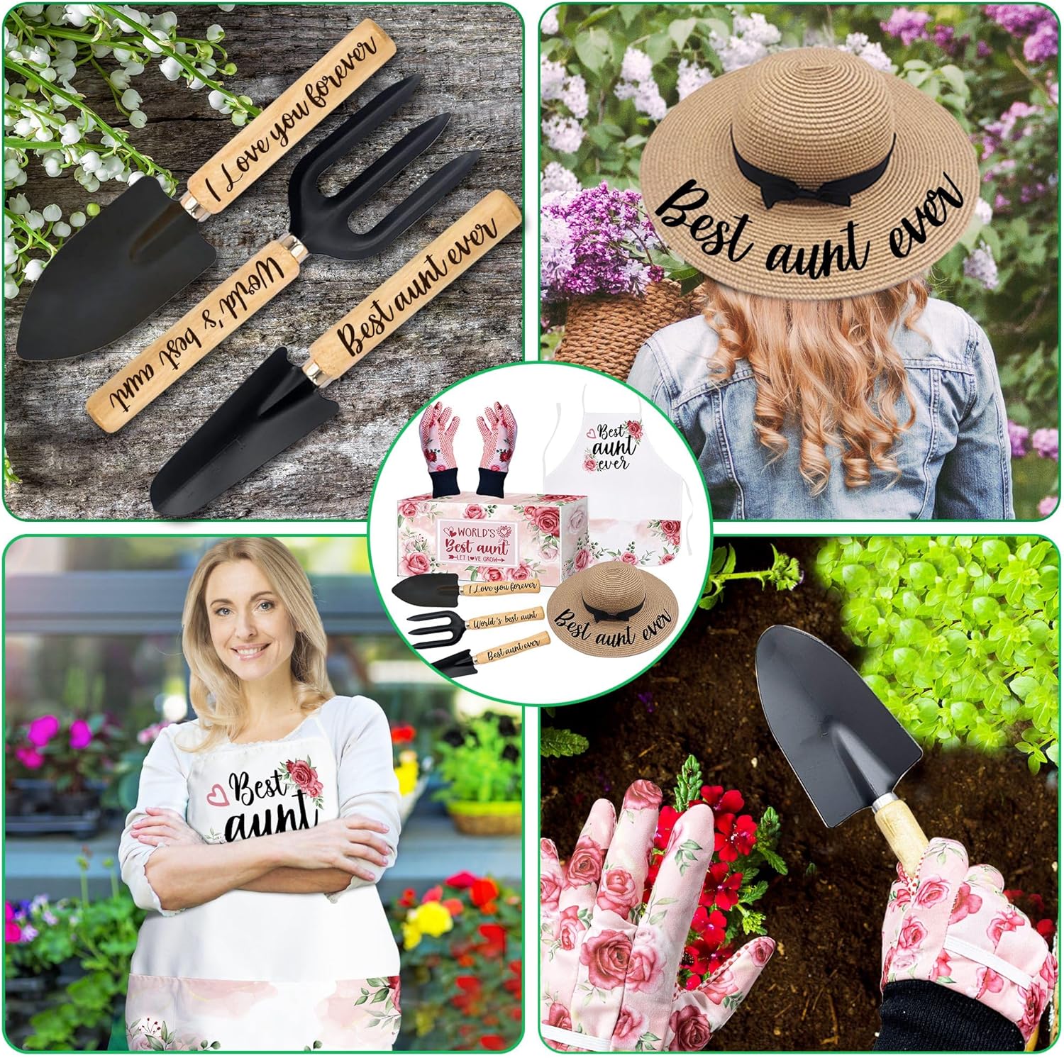 Regalos para tía, regalos para tía Navidad, regalos para tía de sobrina sobrino, regalos de jardinería para principiantes de horticultura al aire