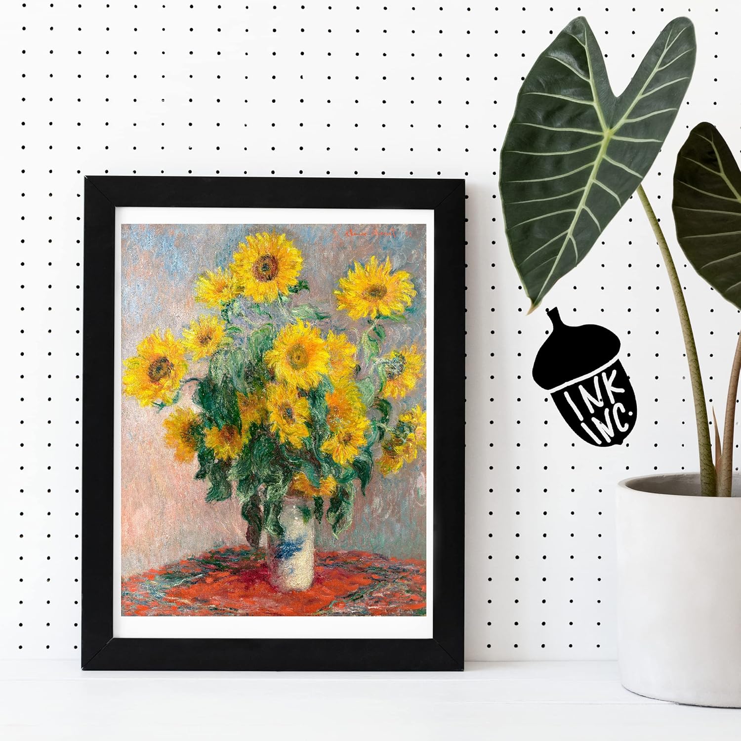 Ink Inc. Pintores de maestros impresionistas de Monet Van Gogh  Decoración de pared del museo  Nenúfares girasoles océano  (pinturas de moneta juego