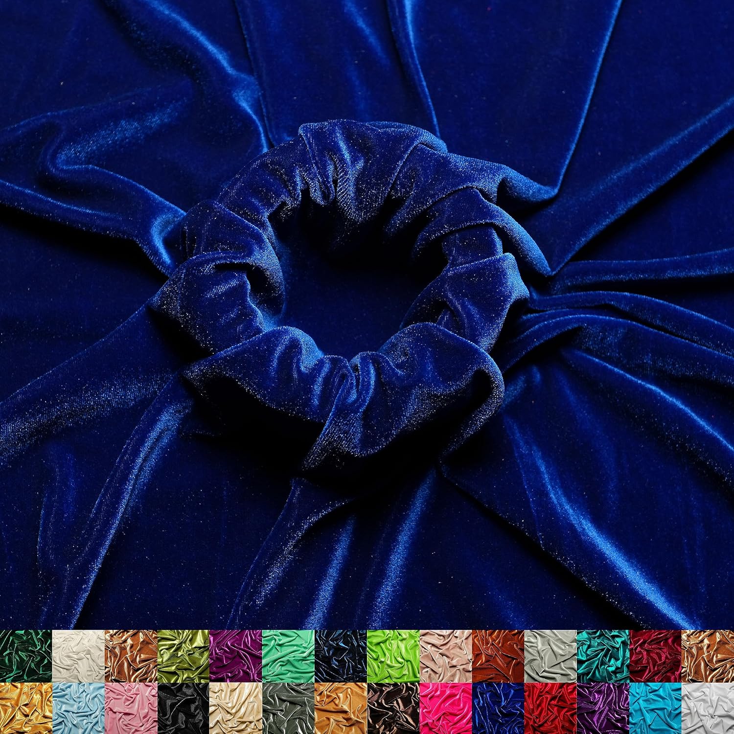 The Yard – Tela de terciopelo elástico de tela de hielo, 60 pulgadas de ancho, tela elástica suave para coser ropa, disfraces, manualidades, 90%