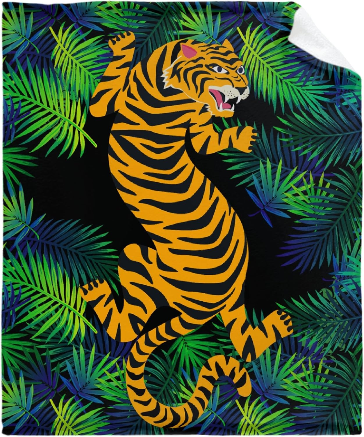 Manta de tigre de la selva, ARAHANT, franela, suave y cómoda, adecuada para sofá, sala de estar, dormitorio, buena opción de regalo, 40 x 30