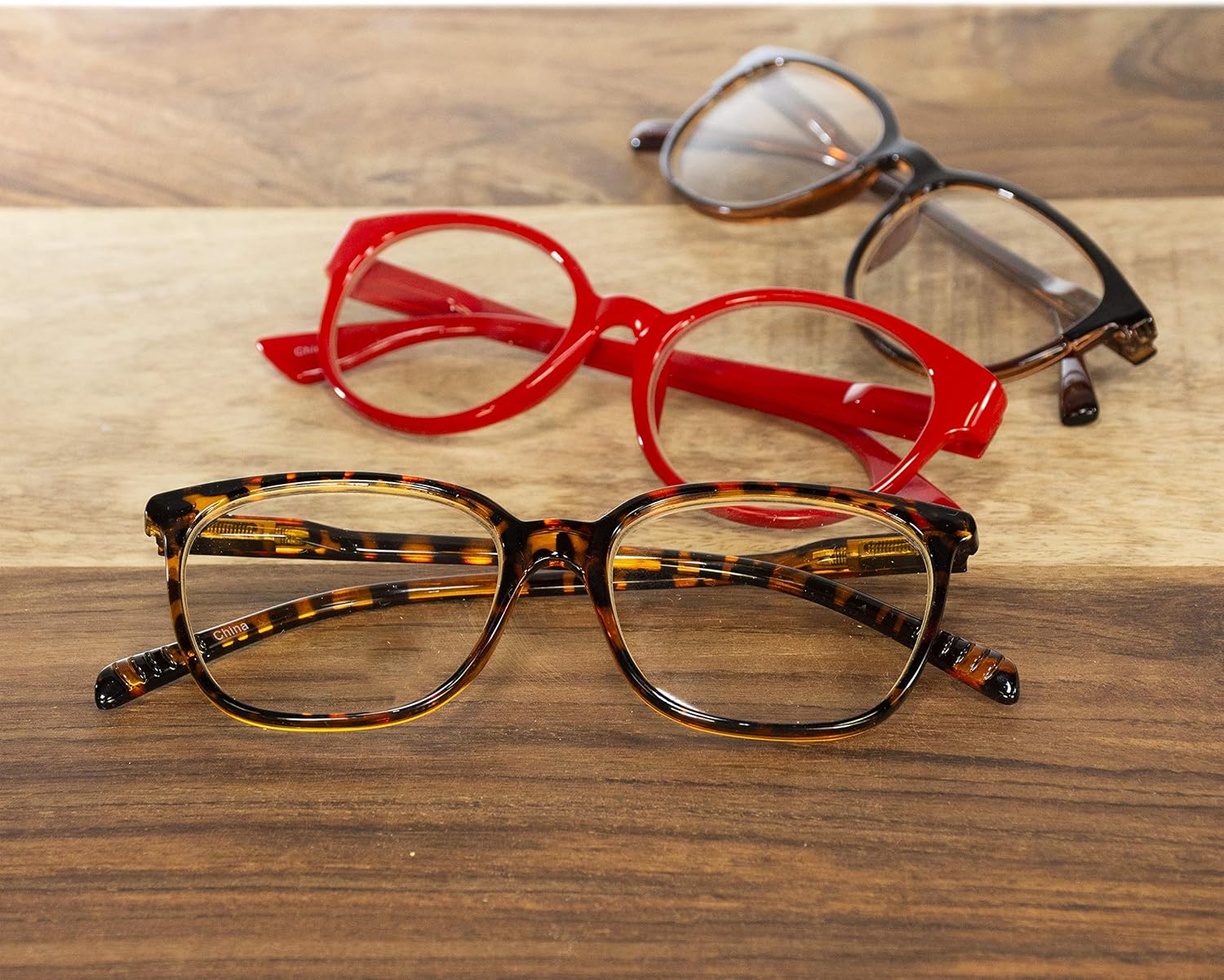 GMS Lentes ópticos de bloqueo de luz azul con estuche y almohadillas nasales – para computadoras, TV, tabletas, teléfonos celulares y otras