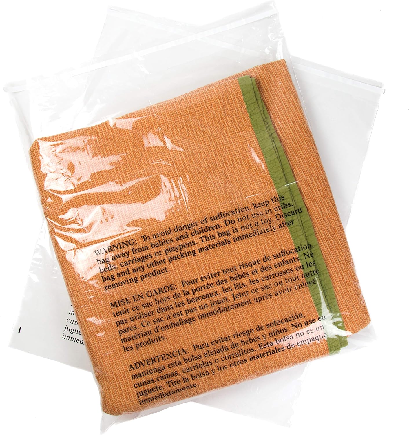 Retail Supply Co – Bolsas de plástico transparentes con advertencia de asfixia, resellables, de 24 x 28pulgadas, paquete de 100 unidades