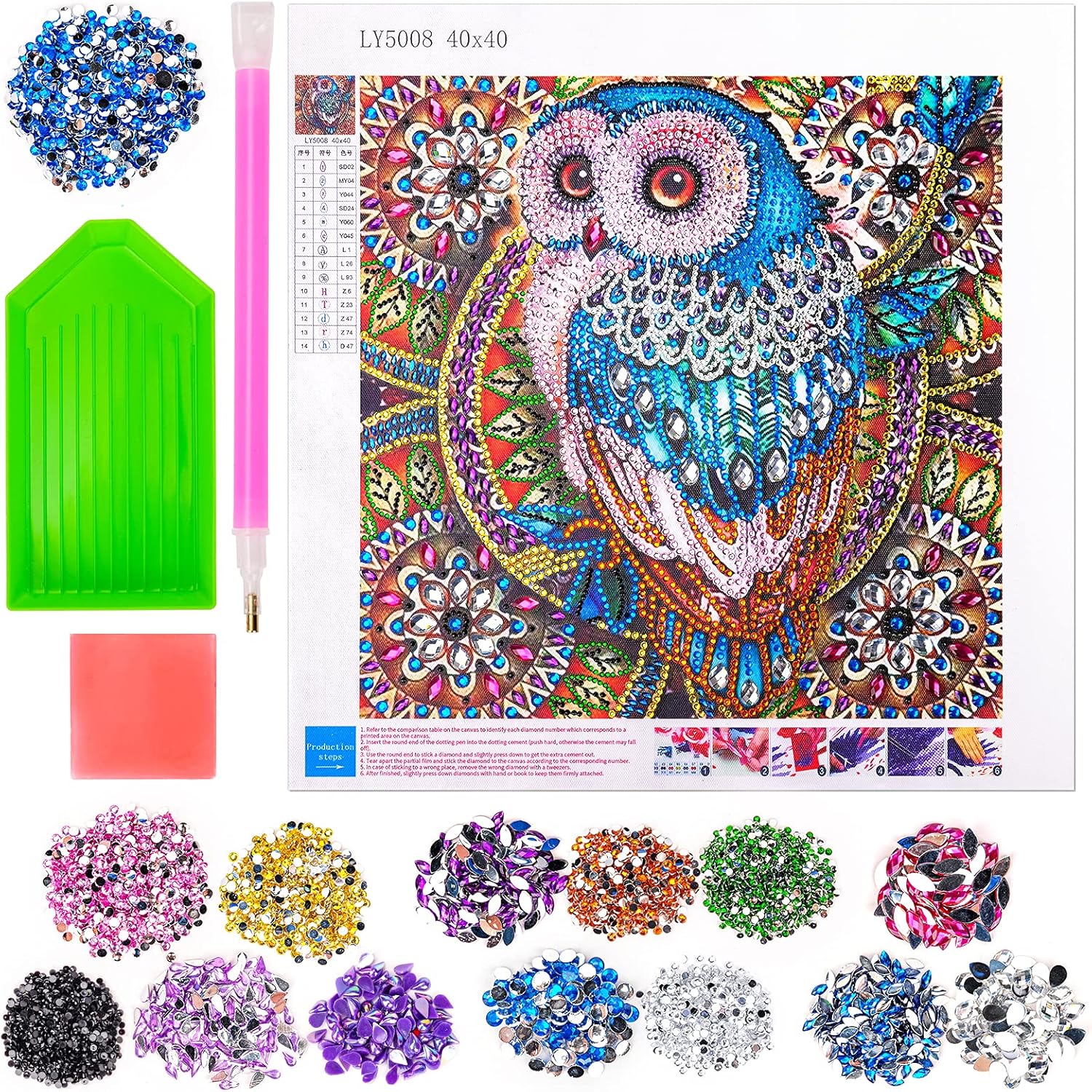 Kanecdo Regalos para niñas de 7, 8, 9, 10 años, juegos de artes y manualidades para niños y niñas, juguetes de 6-8-10-12 años, kits de pintura de