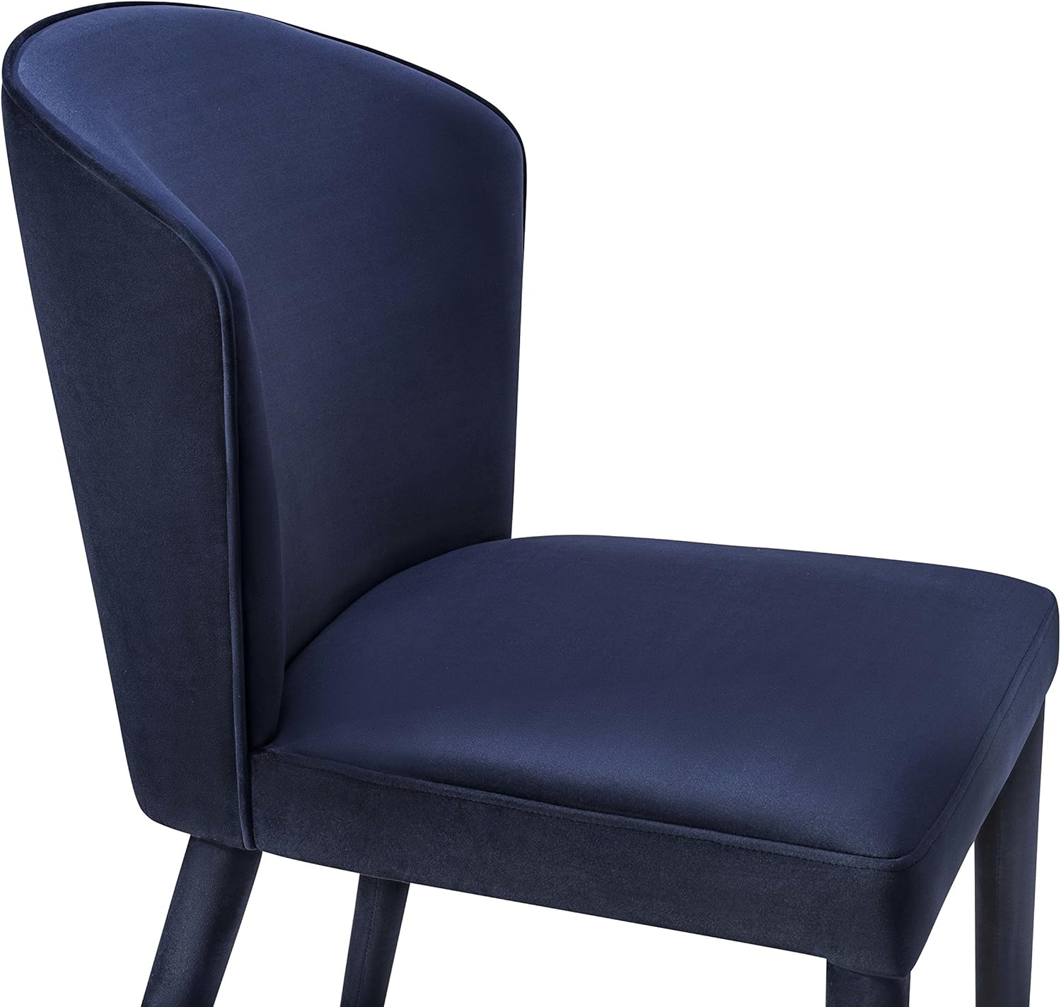 TOV Furniture Metropilitan Collection – Silla decorativa de terciopelo para comedor, color azul marino