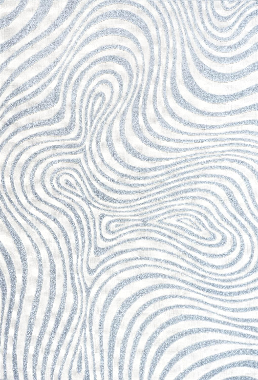 JONATHAN Y SCN103C-8 Maribo – Alfombra abstracta a rayas para interiores, contemporánea, vintage, costera, bohemio, glamour, dormitorio, cocina,