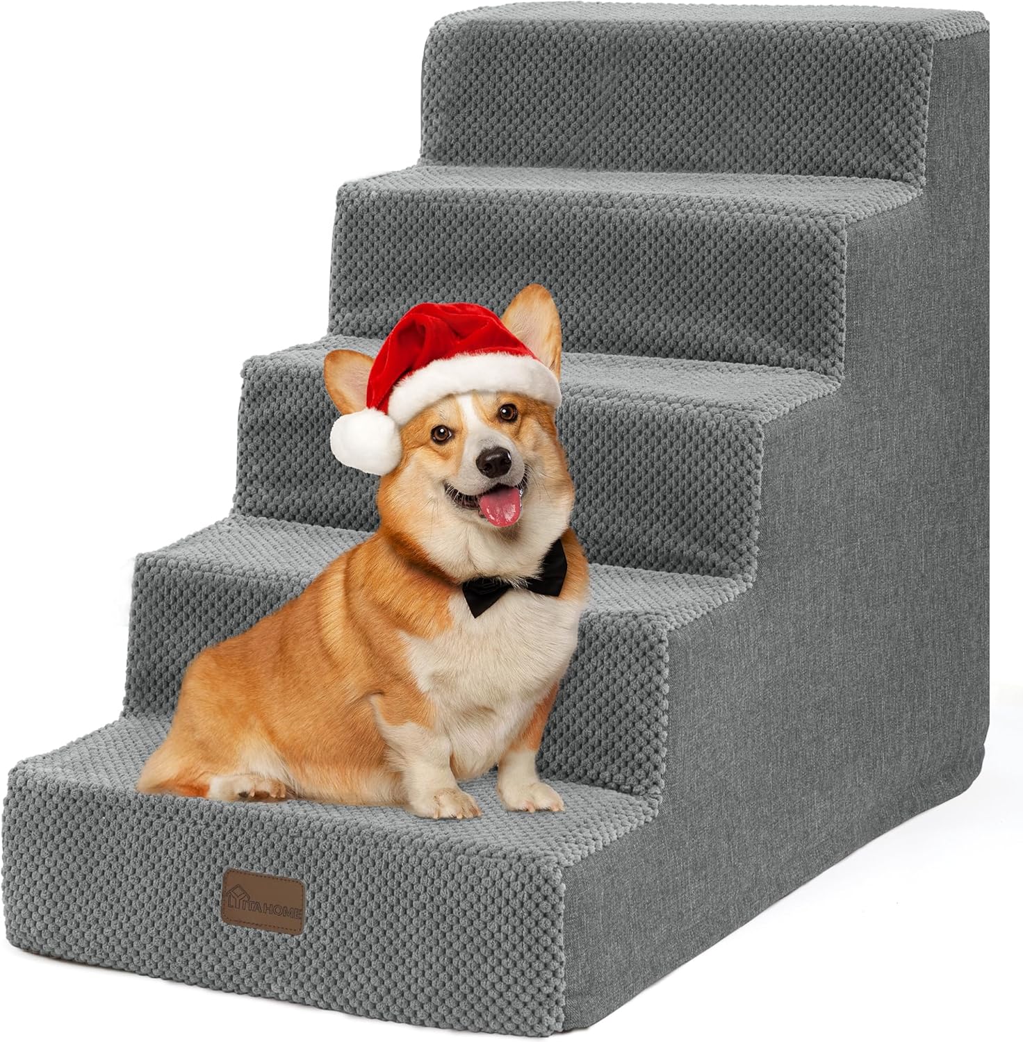 YITAHOME Escaleras para perros, escaleras para mascotas para perros pequeños, escalones para mascotas para cama y sofá con tablas de apoyo,