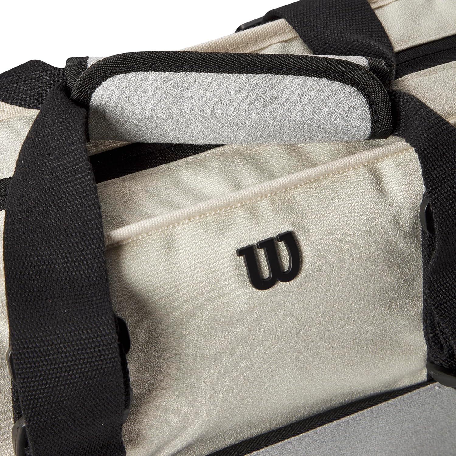 WILSON Lifestyle Tote – Bolsa para raqueta de tenis, color grisazul, con capacidad para hasta 2 raquetas