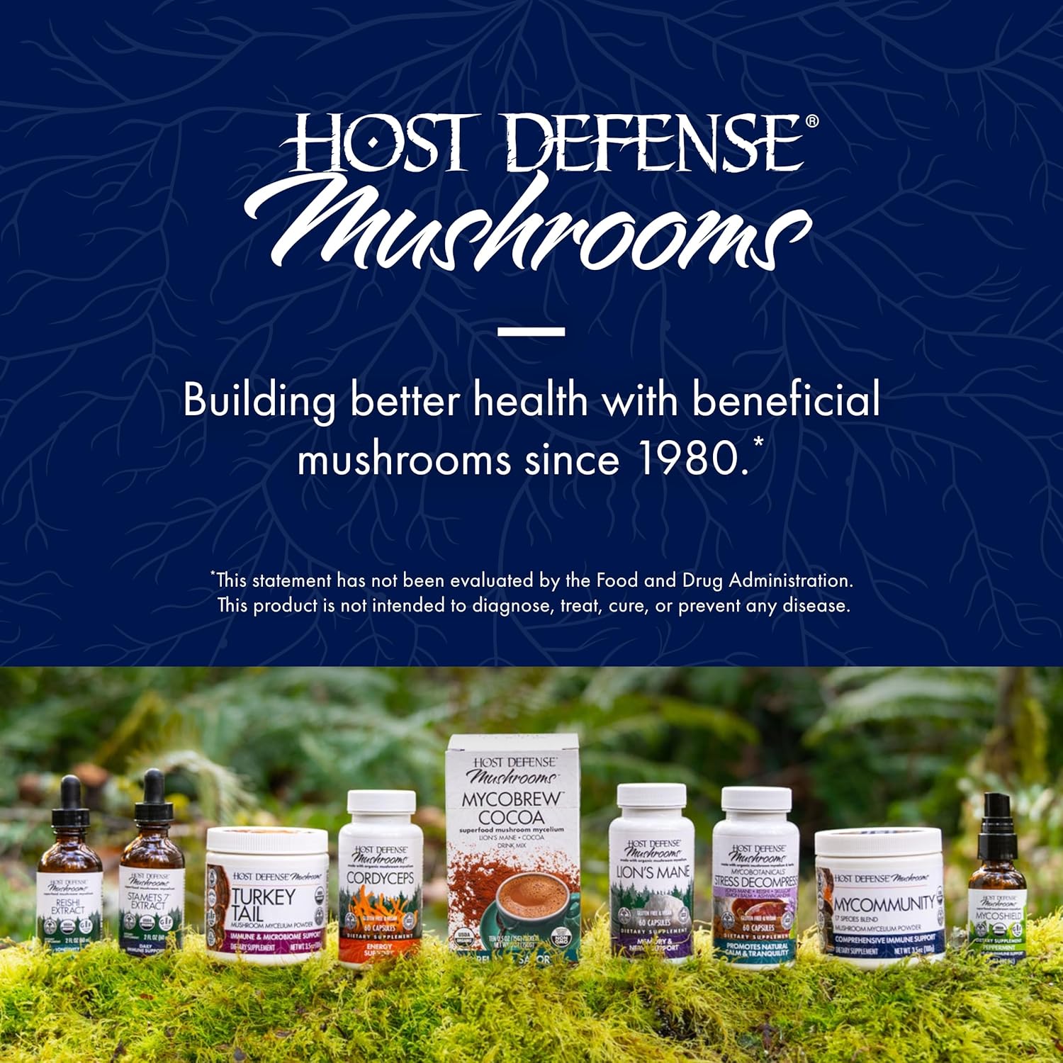 Host Defense, MyCommunity Extract, apoyo inmunológico avanzado, suplemento de hongos con melena de león y reishi, liso, 1 onza líquida