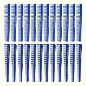 Allegro Combs Juego de corte de pelo #420 y #450 Peines de peluquero para estilistas cónicos – 24 peines azules Allegro Combs Juego de corte de pelo #420 y #450 Peines de peluquero para estilistas cónicos – 24 peines azules