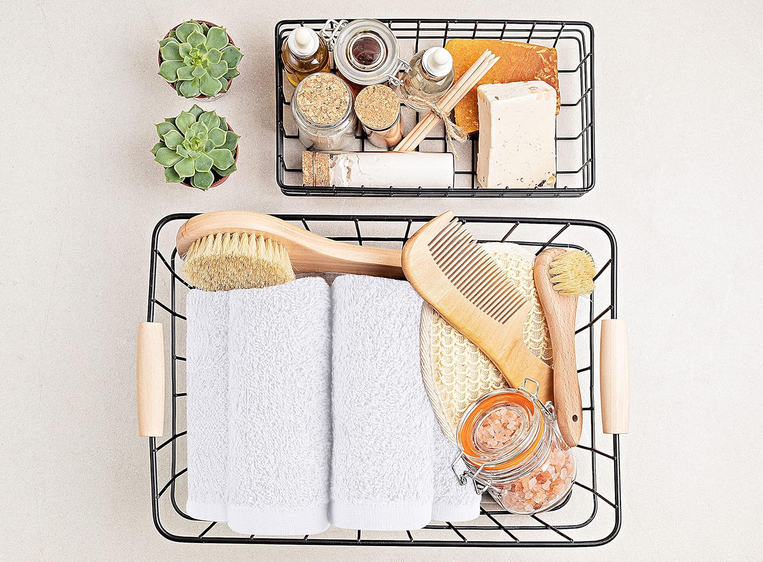 Utopia Towels Juego de 24 paños de algodón  100% algodón hilado en anillo, paños de franela de alta calidad, altamente absorbentes y suaves al tacto