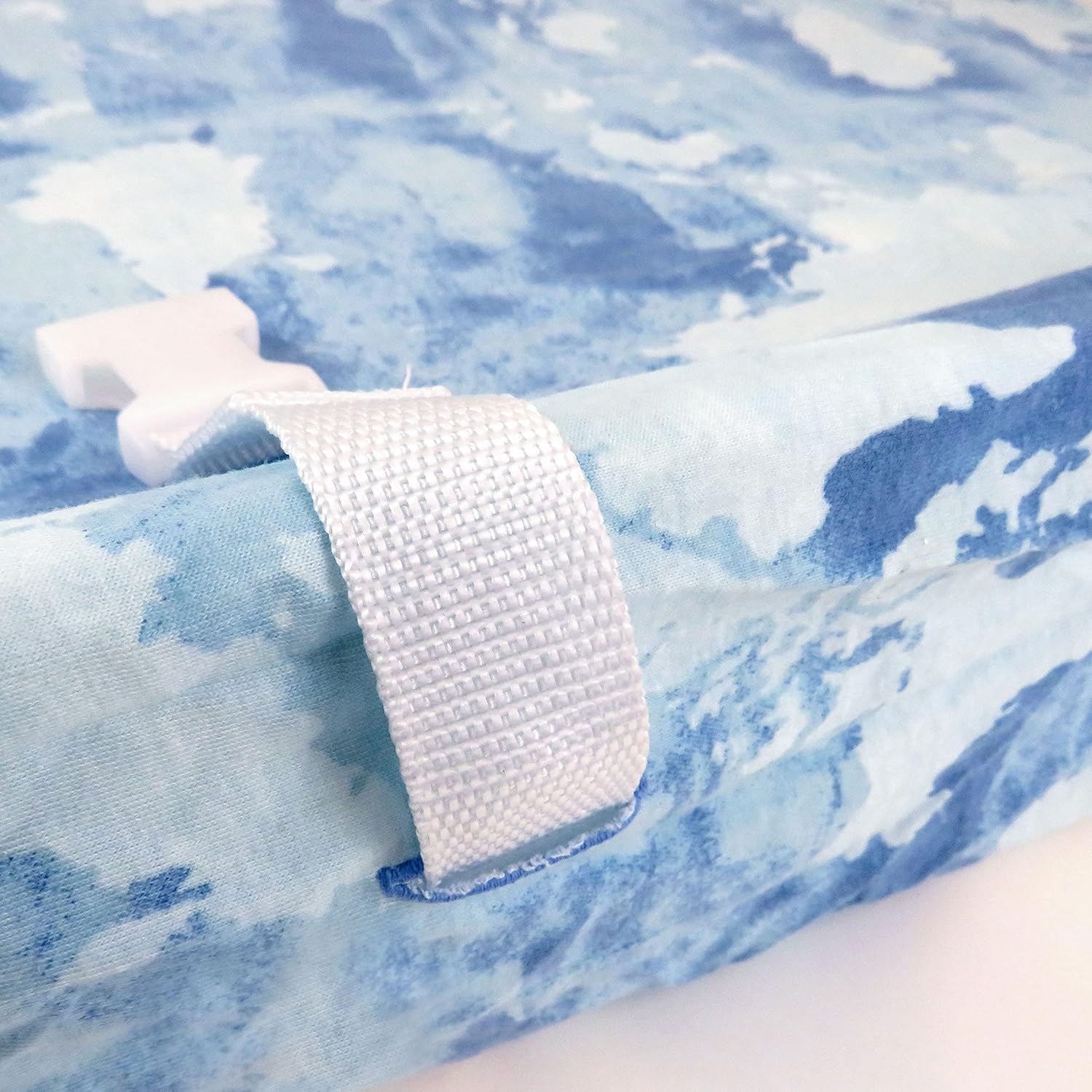 HonestBaby Funda para cambiador de algodón orgánico para niños, acuarela World, talla única