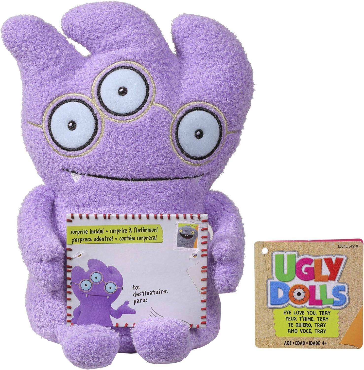 Hasbro Toys Sincerely Uglydolls Hugs & Headstands Wedgehead – Peluche de peluche, inspirado en la película Uglydolls de 7.5 pulgadas de alto