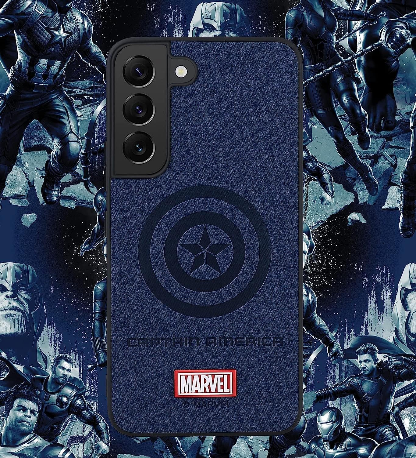 IRON SPIDER Funda para Galaxy S23 Plus 5G, con personaje de superhéroe, compatible con Samsung S23 Plus, funda de piel, color azul
