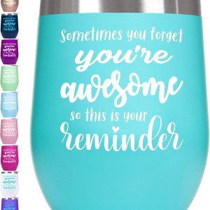 Vaso de vino con texto en inglés “You’re Awesome Thouse” con frases para mujeres, agradecimiento, regalos inspiradores para ella, divertida Navidad, Vaso de vino con texto en inglés “You’re Awesome Thouse” con frases para mujeres, agradecimiento, regalos inspiradores para ella, divertida Navidad,