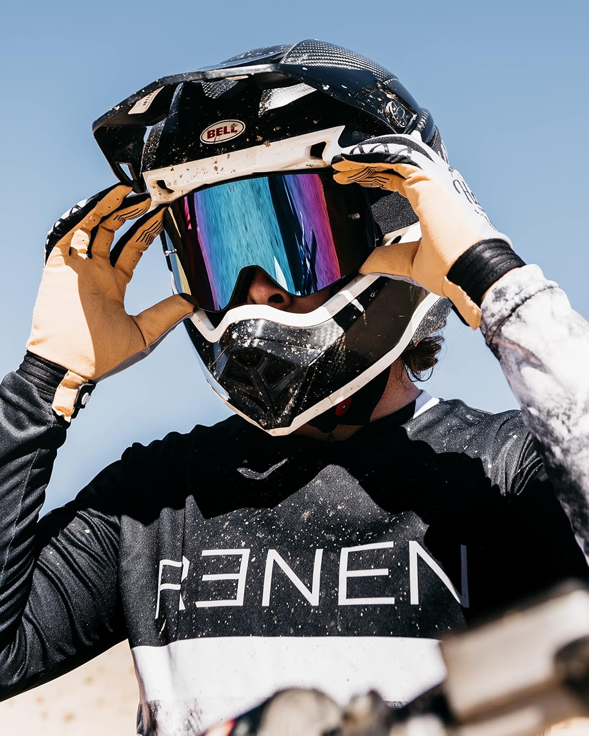 Havoc Racing Gafas magnéticas sin marco, para motocross, motocross, motocross, snowboard, ATV y UTV – Gafas antivaho con bloqueo UV
