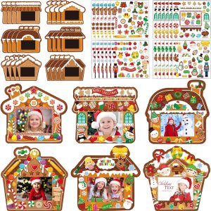Funrous Marco de fotos de Navidad, caja de regalo, marco de fotos, adornos para colgar, marco de fotos, juego de manualidades, adornos de fotos para Funrous Marco de fotos de Navidad, caja de regalo, marco de fotos, adornos para colgar, marco de fotos, juego de manualidades, adornos de fotos para