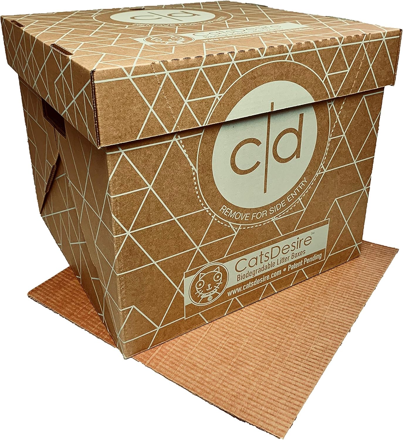 Caja de arena desechable con entrada superior o lateral, 4 juegos (15 pulgadas de alto cada uno)