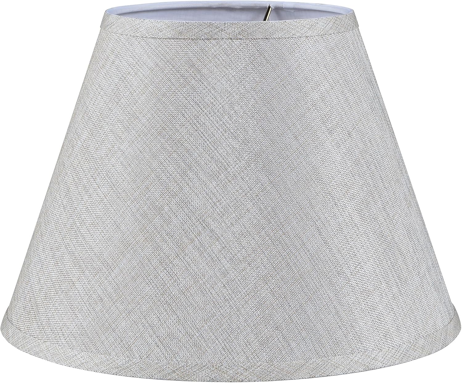 Aspen Creative 32996 Pantalla de lámpara de construcción de araña con forma de imperio de transición, gris, 7 pulgadas superior x 13 pulgadas