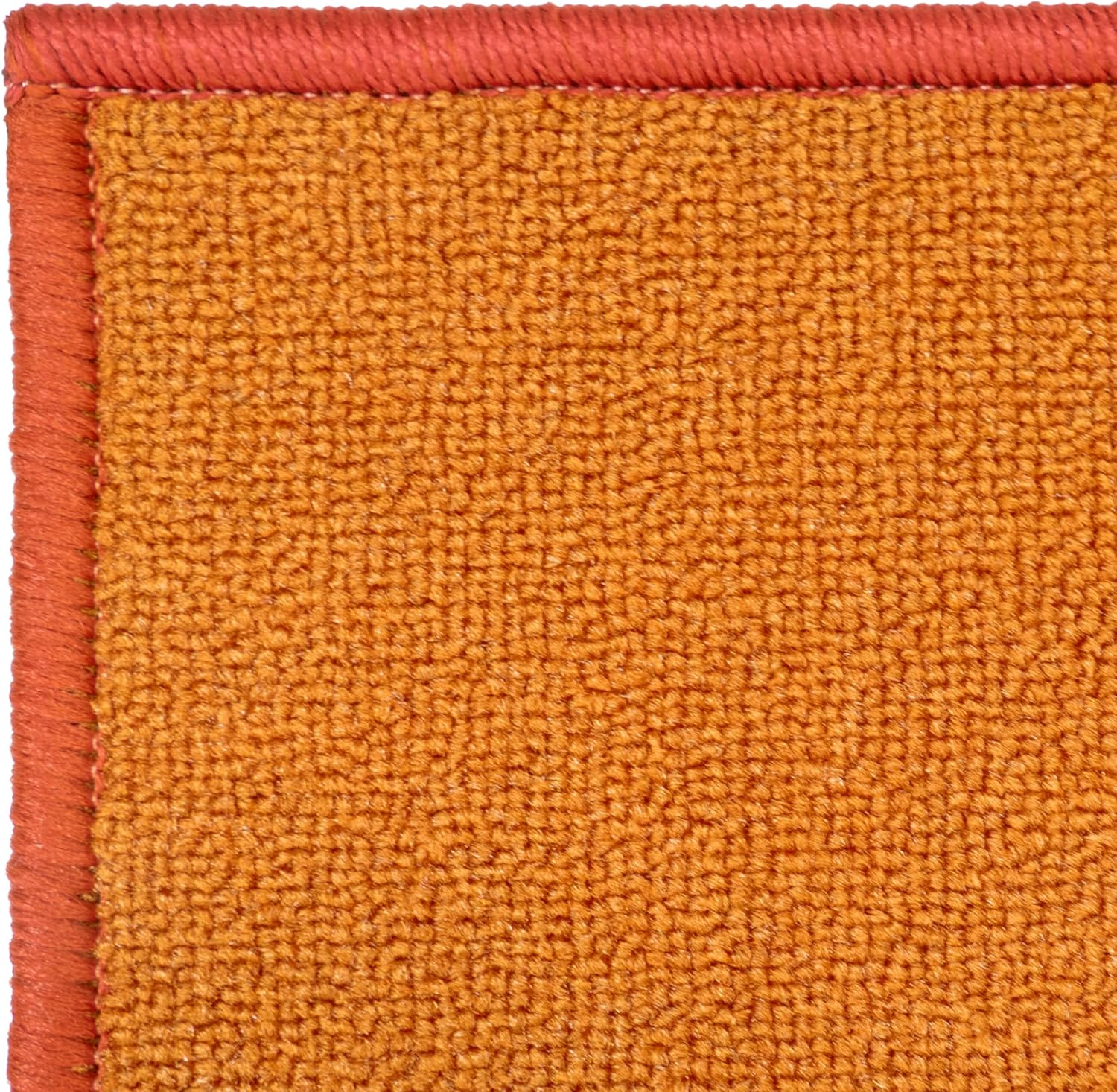 Alfombra de pasillo de tamaño personalizado, color naranja quemado sólido (19 pies de largo x 36 pulgadas de ancho) hecha a pedido alfombra de goma